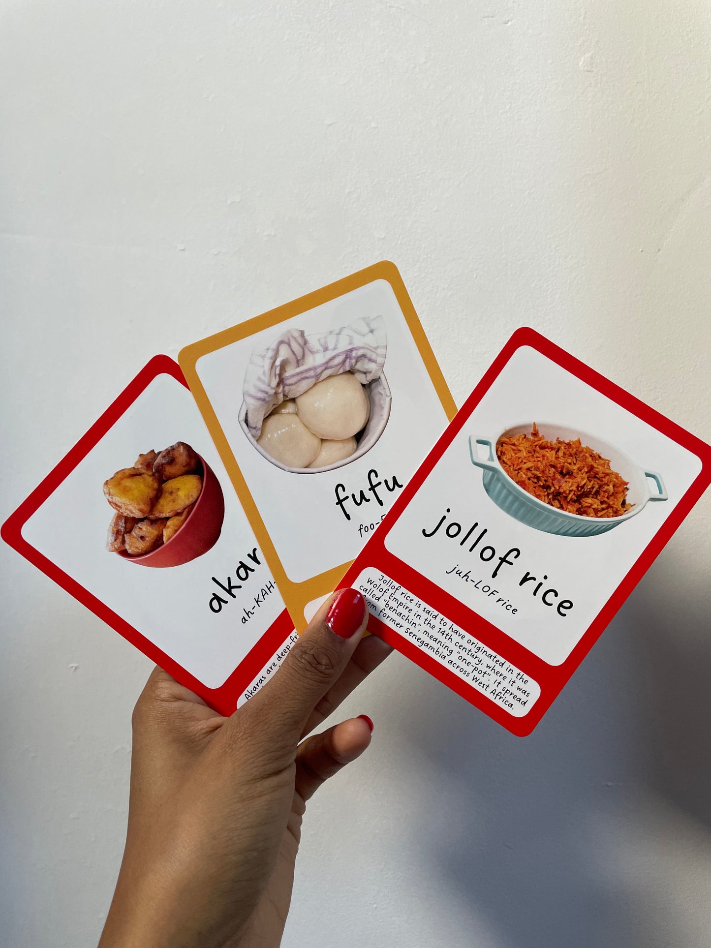 Children's flashcards, West African Food Flashcards, Multicultural Toys - Roots & Play