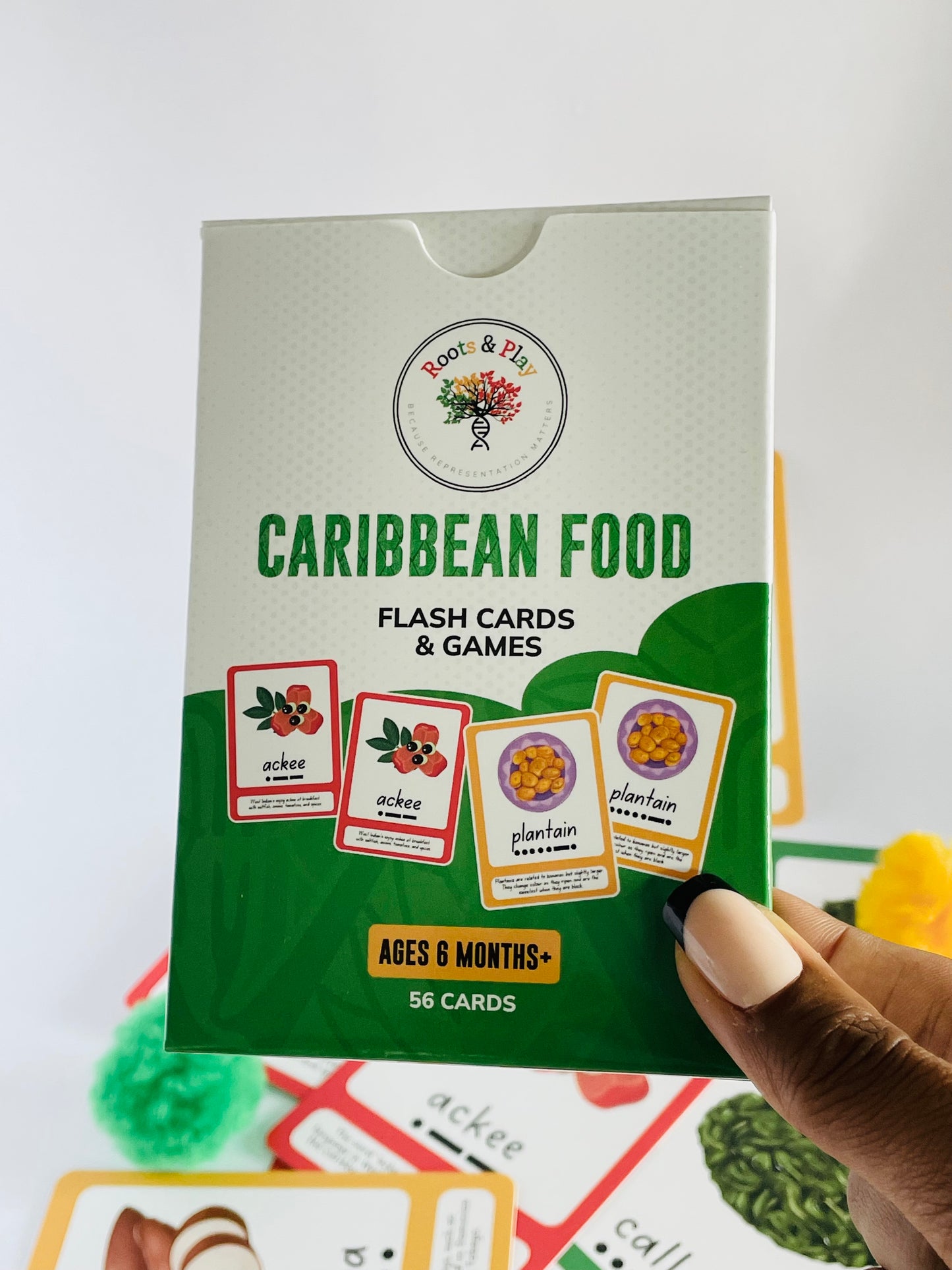 Children's flashcards, Caribbean Food Flashcards, Multicultural Toys - Roots & Play