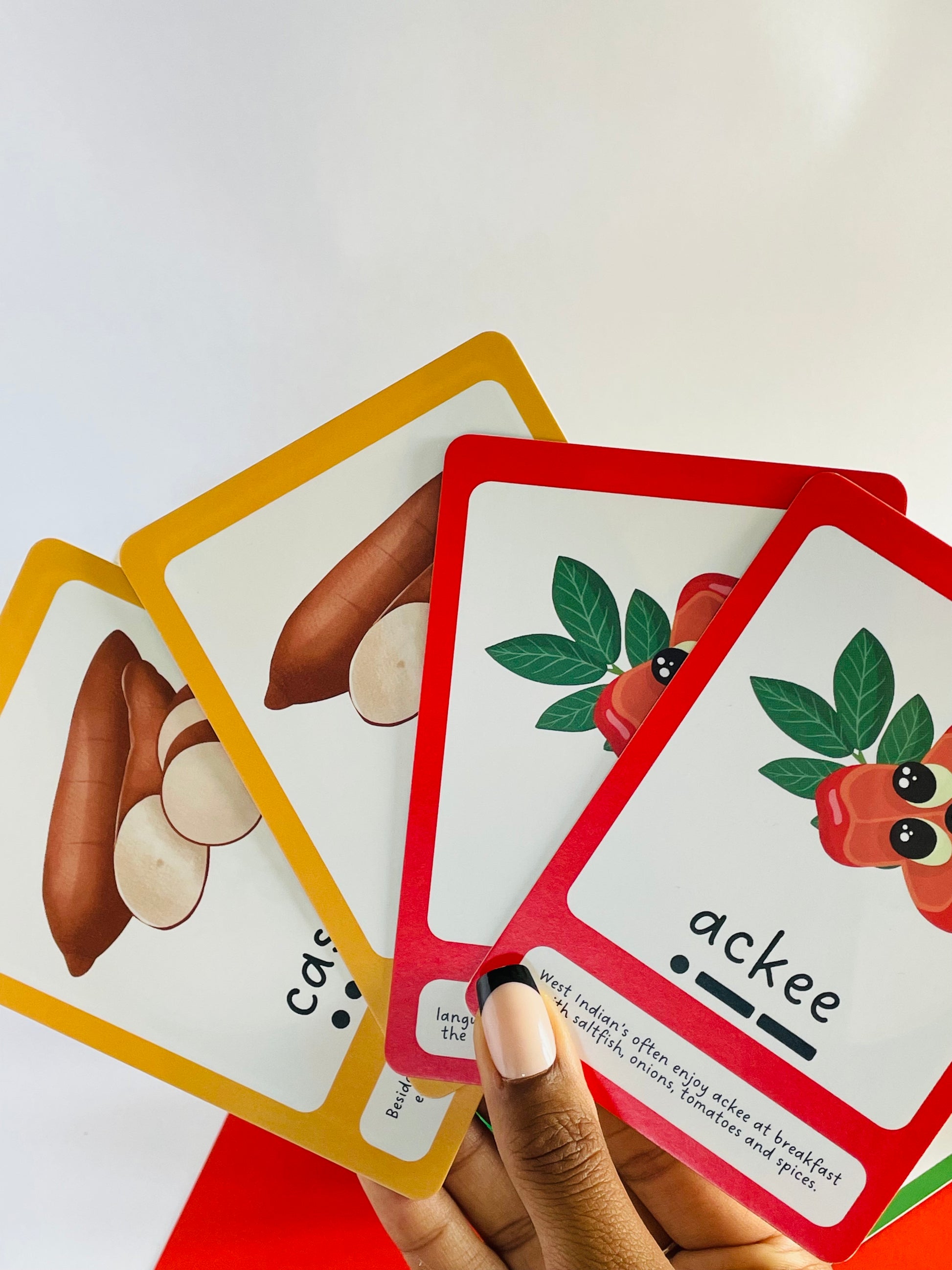 Children's flashcards, Caribbean Food Flashcards, Multicultural classroom toys - Roots & Play